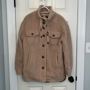 Koolaburra‎ by UGG Men’s Camel Sherpa Jacket Sz Extra Small Cozy Oversized Teddy